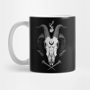 Occult Goat Skull Mug